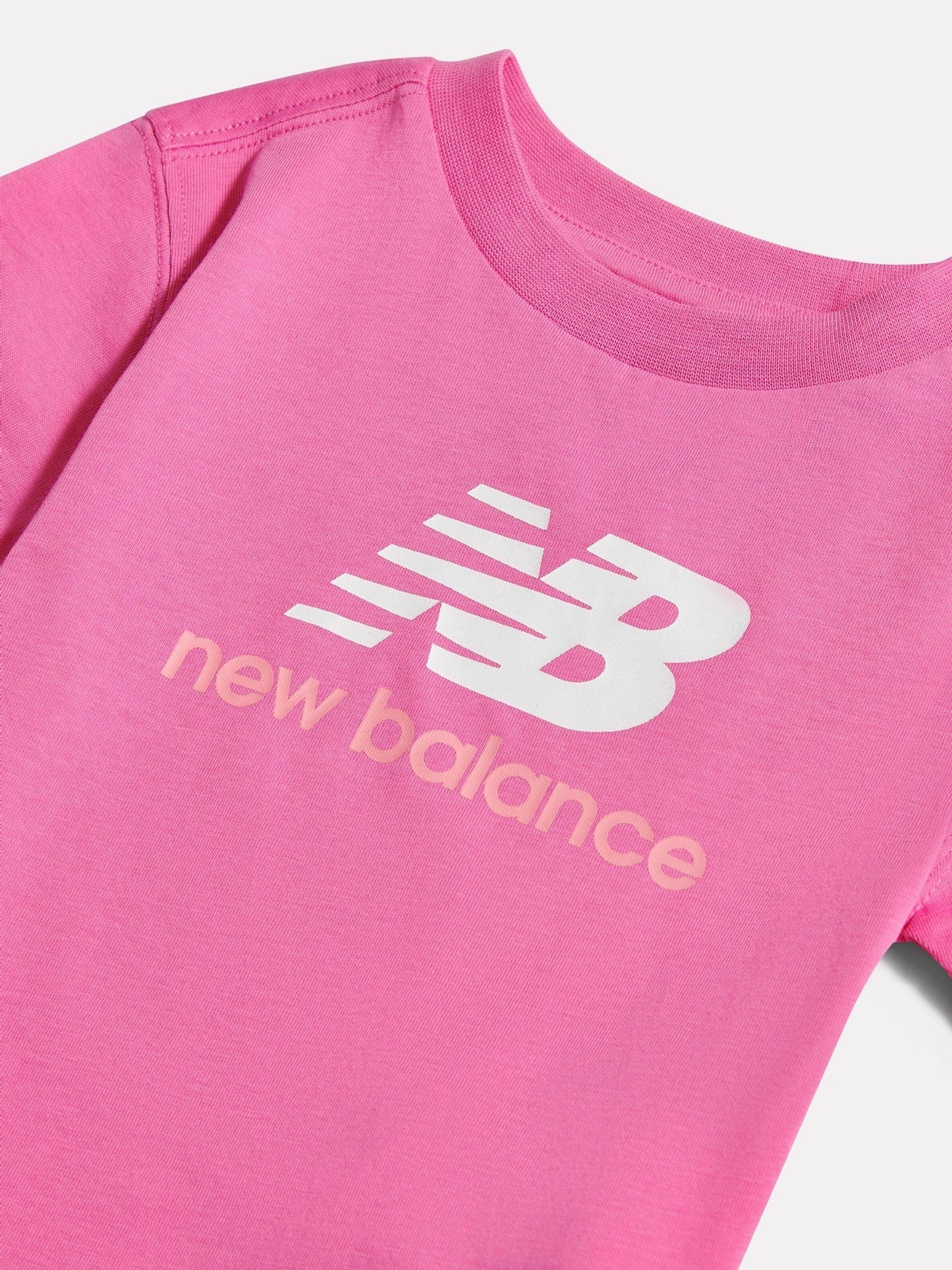 Dsiney Kidz - New Balance Dark Pink Stacked Logo T-Shirt image 3