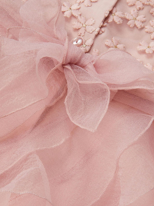 Monsoon Pink Baby Daisy Ruffle Party Dress image 2