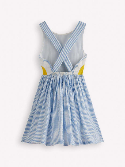 Dsiney Kidz - Boden Blue Novelty Cross-Back Dress image 2