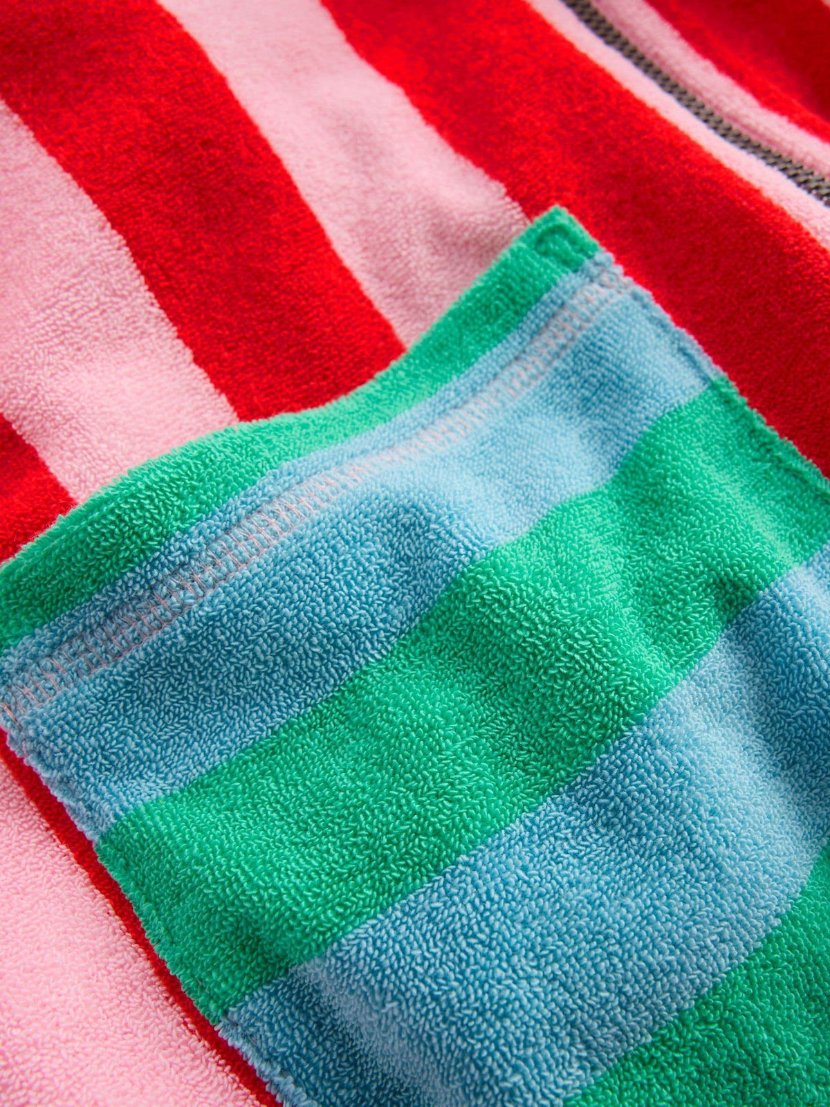 Dsiney Kidz - Boden Red Romie Towelling Zip Throw-on image 3