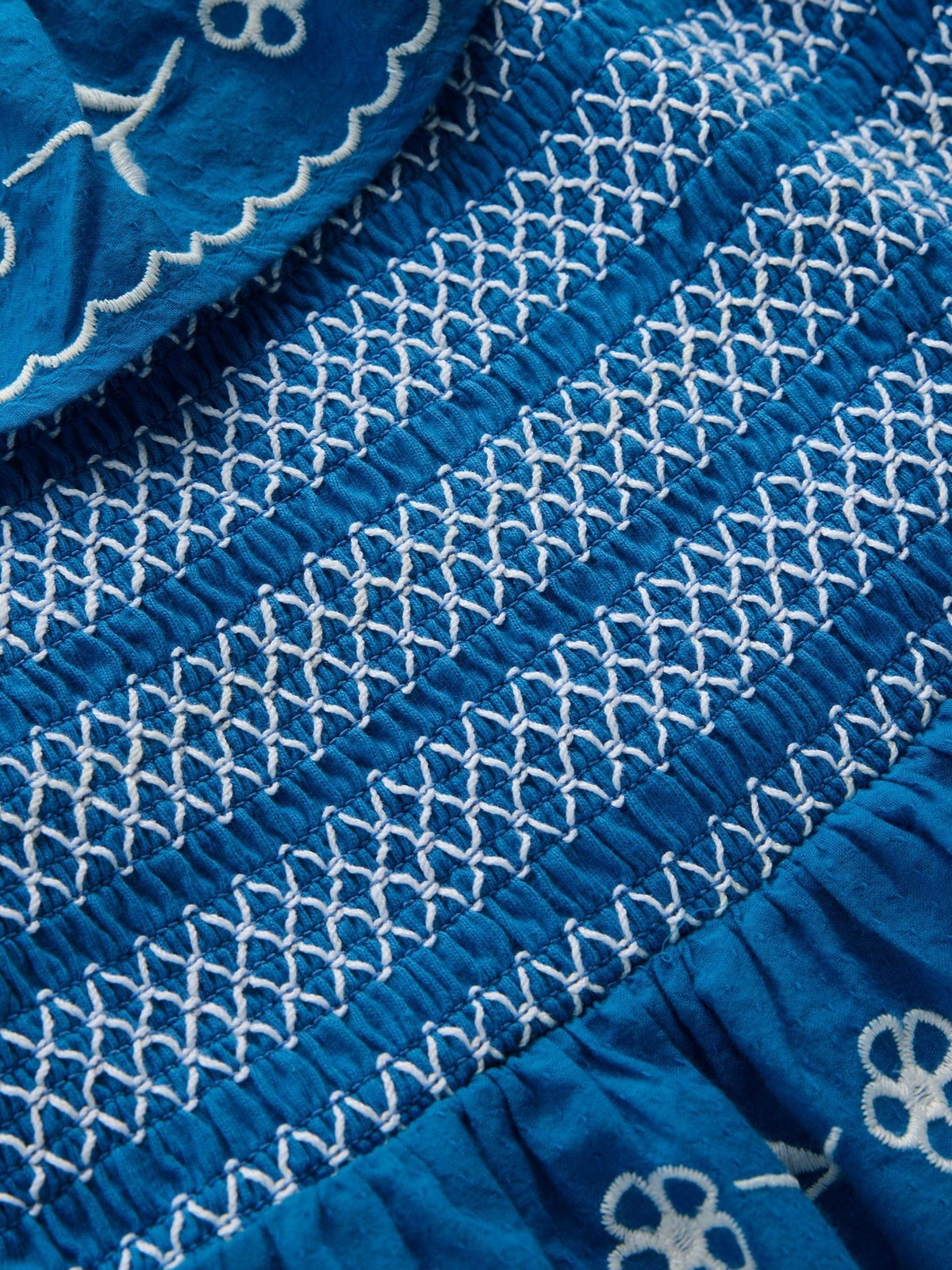 Dsiney Kidz - Boden Blue Jersey Embroidered Midi Dress image 3