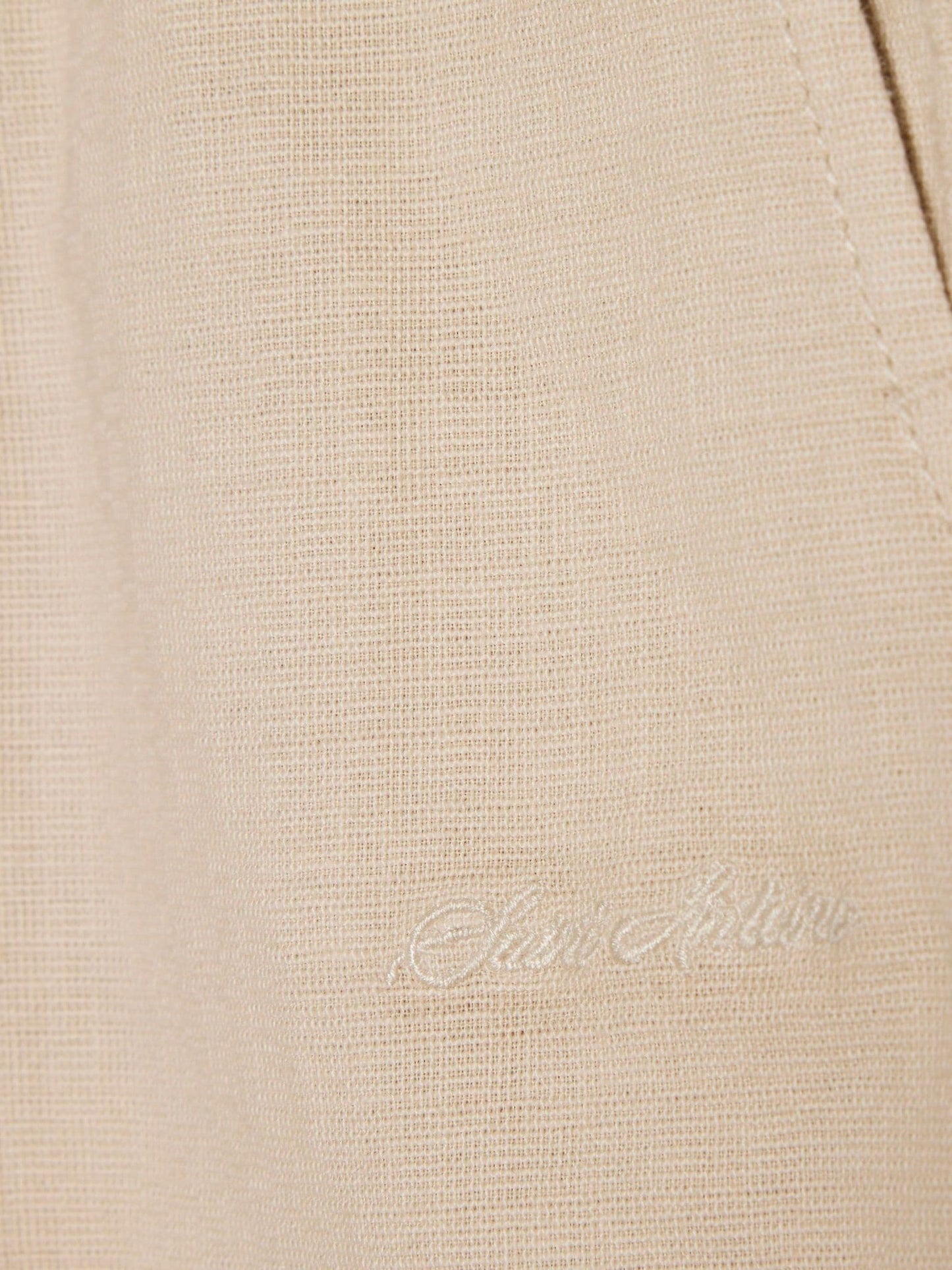 River Island Natural Regular Fit Pull On Trousers image 4