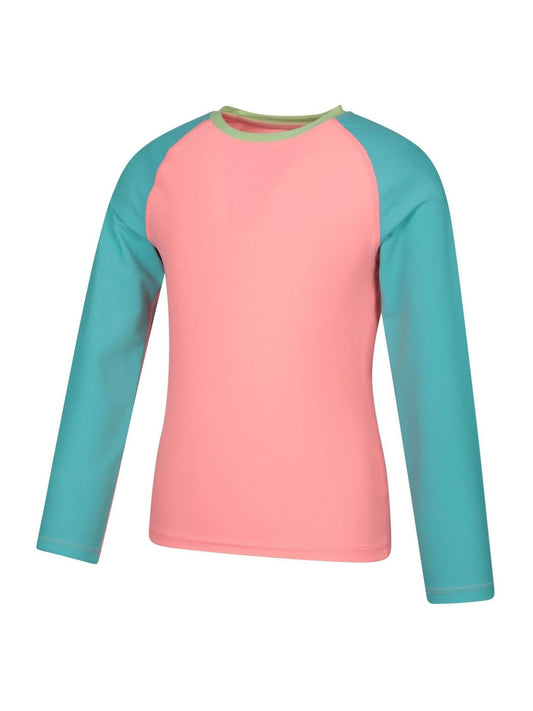 Dsiney Kidz - Mountain Warehouse Pink Quick Drying UV Max Long Sleeved Rash Vest image 2