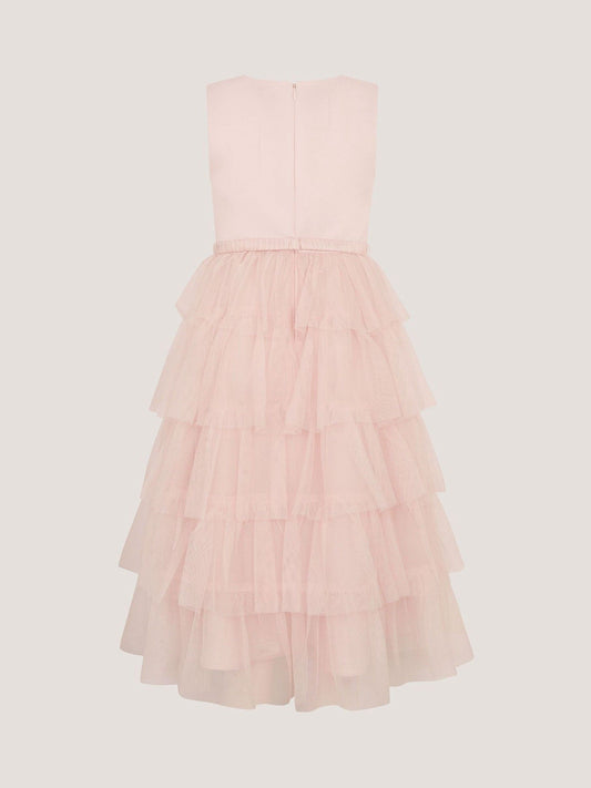 Dsiney Kidz - Monsoon Pink Sleeveless Tiered Party Dress image 2