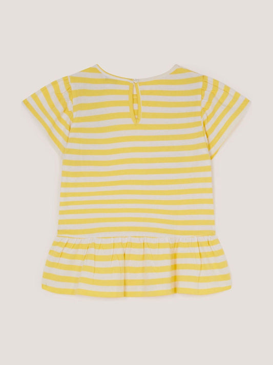 Dsiney Kidz - Monsoon Yellow Sequin Lemon Stripe T-Shirt image 2