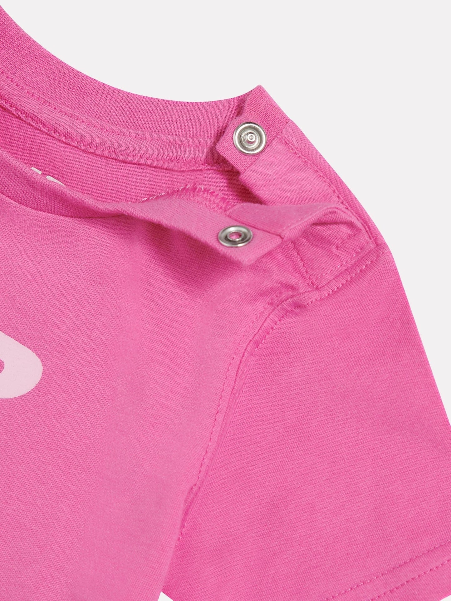New Balance Pink Stacked Logo T-Shirt and Cycle Shorts image 4