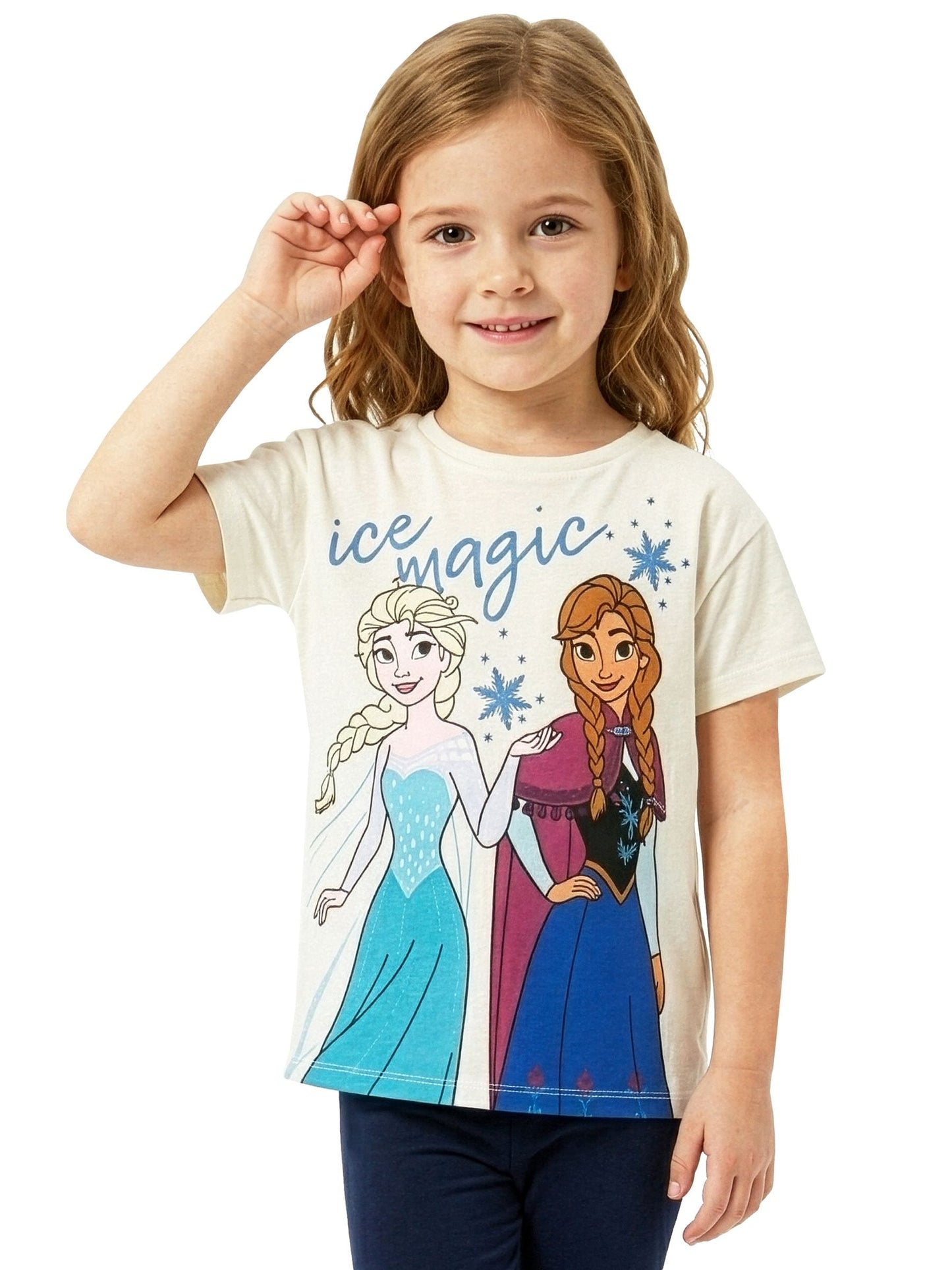 Character White Disney Frozen Anna And Elsa T-Shirt Ice Magic image 6
