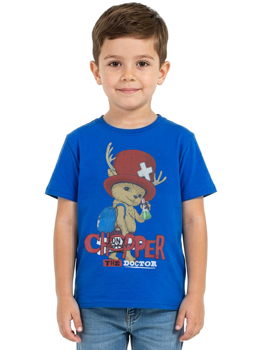 Character Blue One Piece Chopper T-Shirt image 2