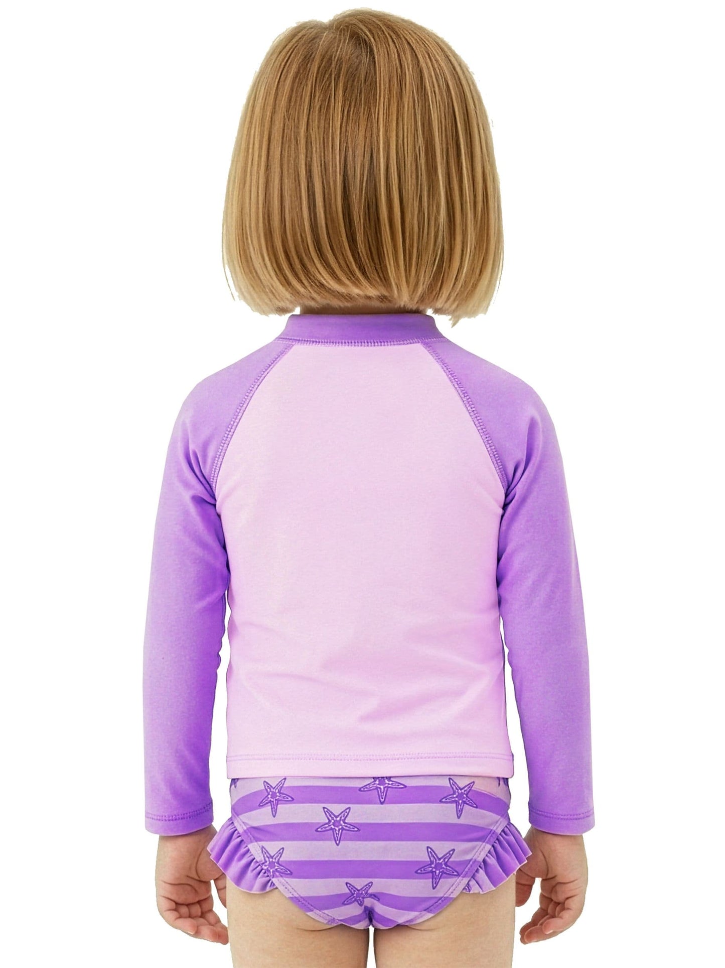 Character Purple Peppa Pig Two Piece Swimsuit Rash Vest image 7