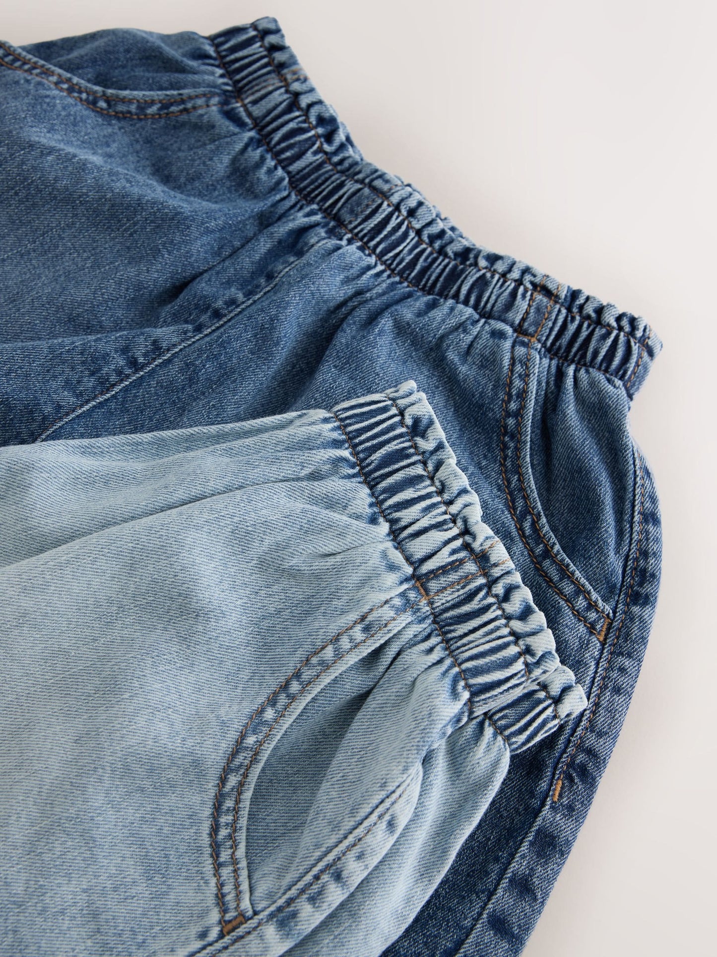 Dsiney Kidz - Light Wash / Mid Wash Denim Pullon Shorts 2 Pack (3-16yrs) image 6