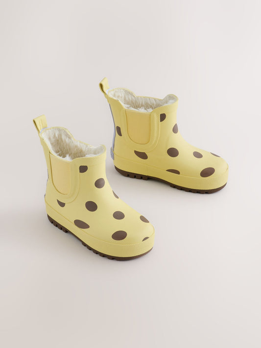 Disney Kidz - Yellow Polka Dot Chelsea Wellies image 1