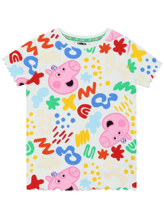 Character Blue Peppa Pig T-Shirt And Pinafore Set image 2