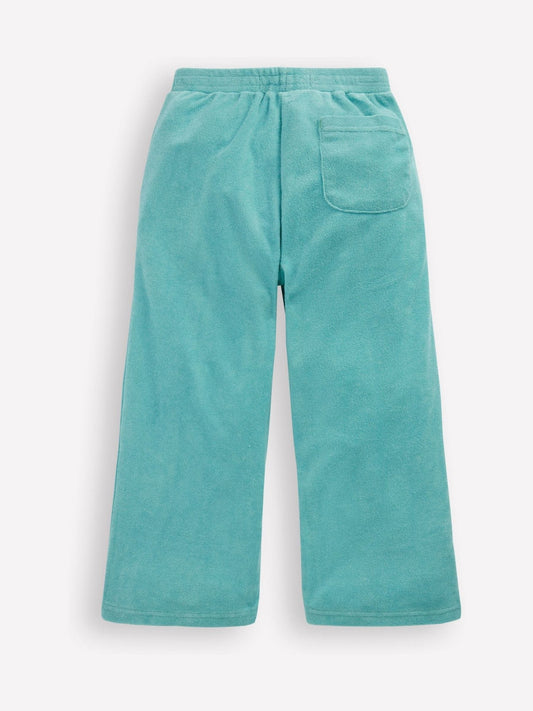 Boden Blue Straight Towelling Trousers image 2