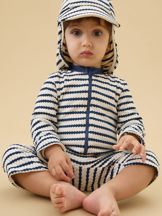 Dsiney Kidz - MORI Blue Long Sleeve Sun Safe Swimsuit image 2