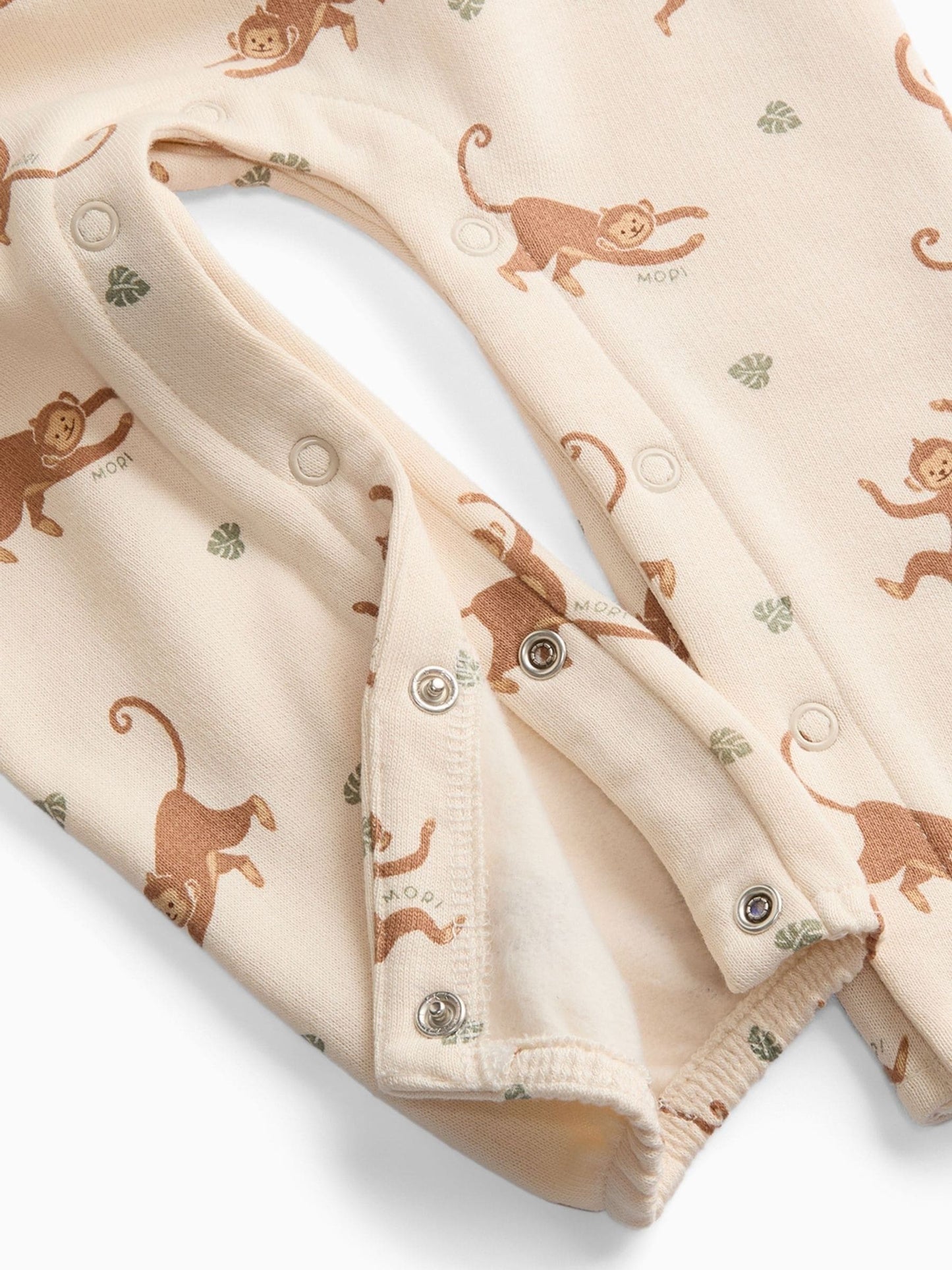 MORI Cream Monkey Supersoft Dungarees image 2