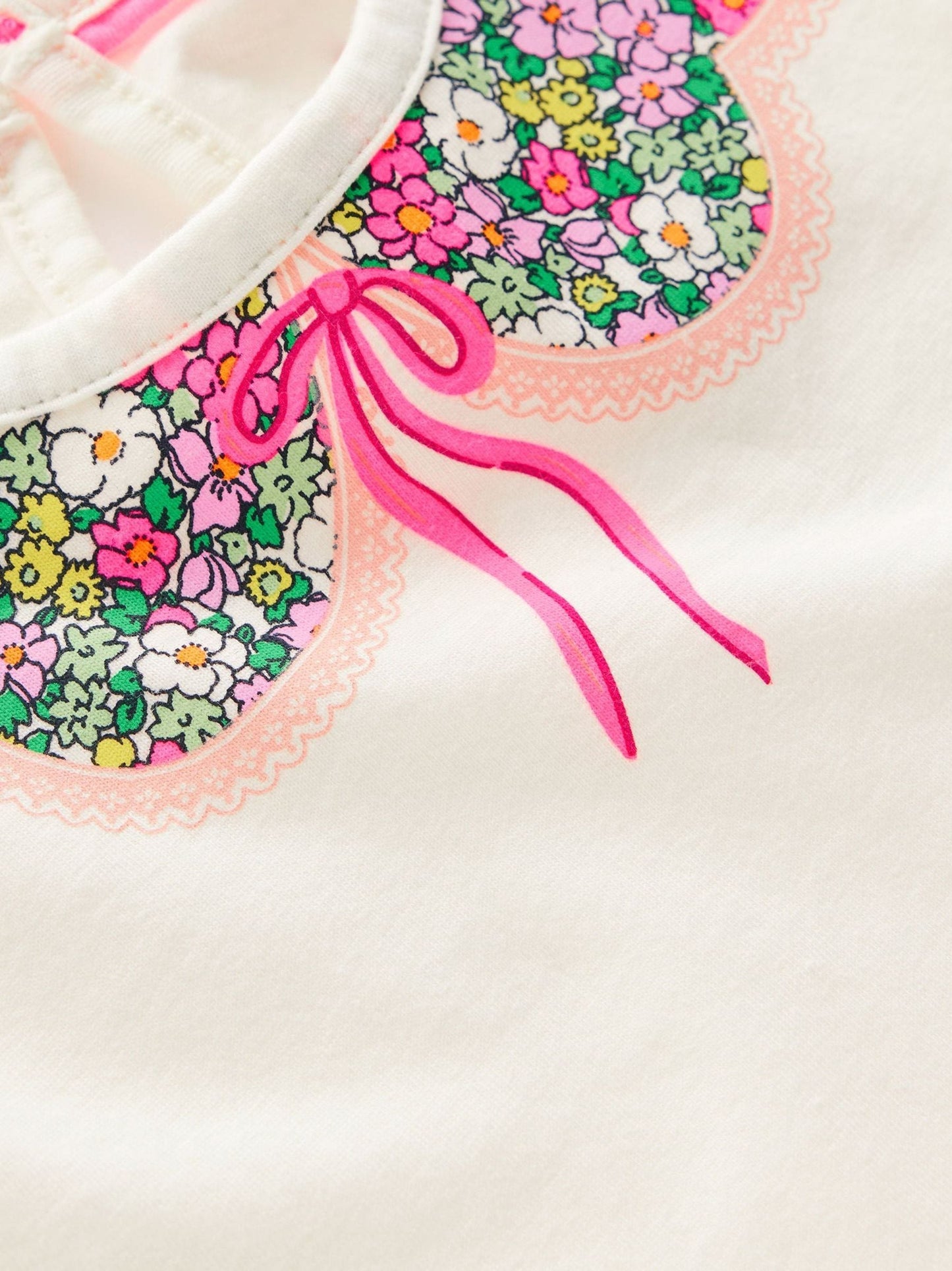 Boden Cream Pretty Frill T-Shirt image 3