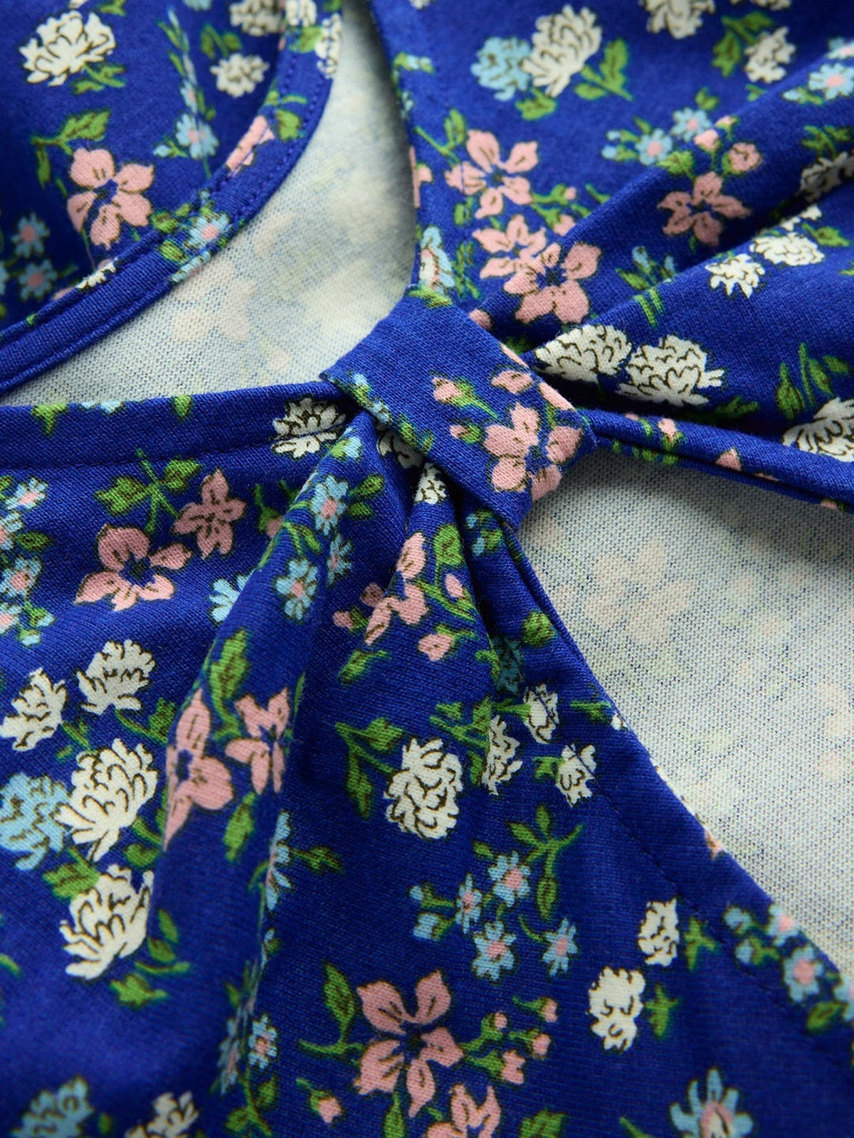 Dsiney Kidz - Boden Blue Bow Back Jersey Dress image 3