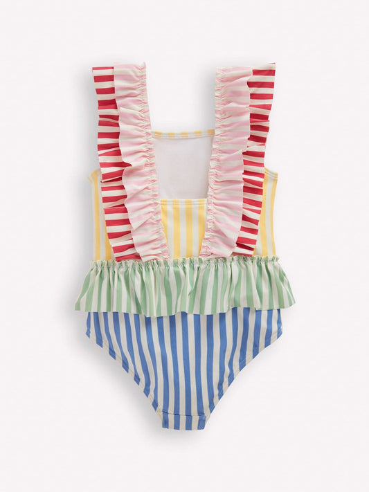 Boden Pink Frill Peplum Swimsuit image 2