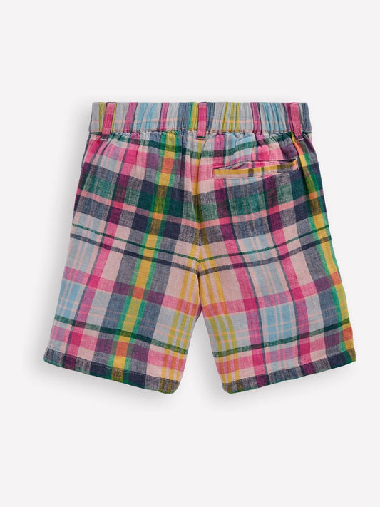 Boden Pink Madras Check Shorts image 2