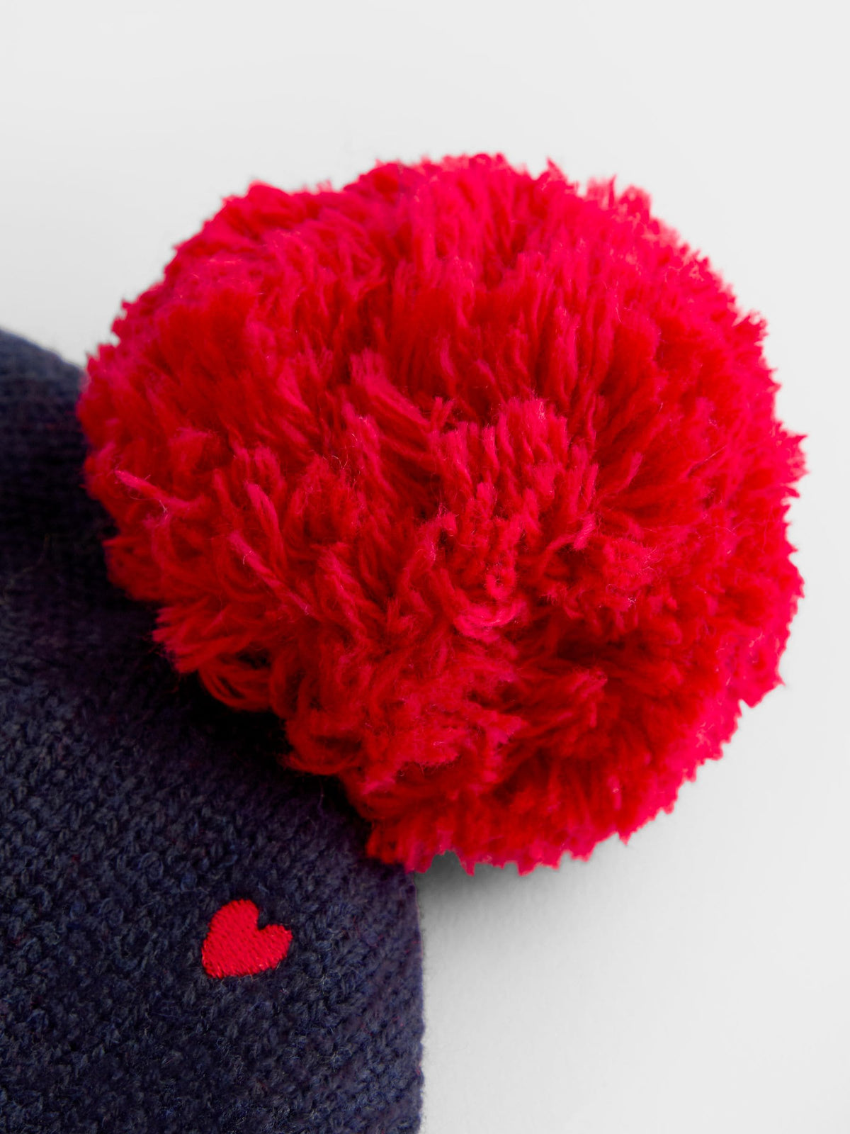 JoJo Maman Bébé Navy Dachshund Pom Pom Knitted Hat - image 4