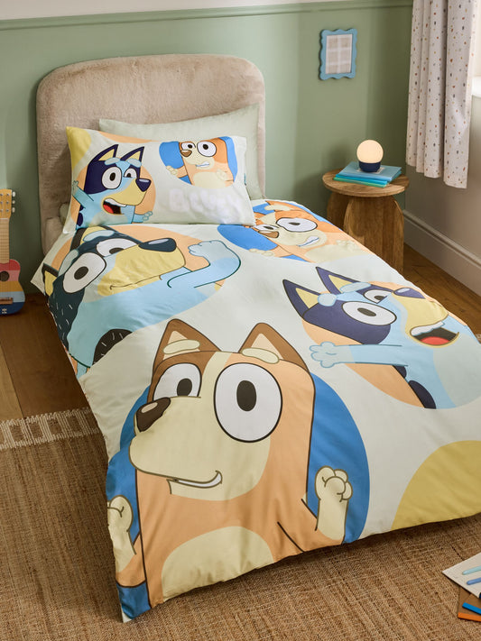 Multi Spot Bluey Duvet Cover and Pillowcase Set - image 1