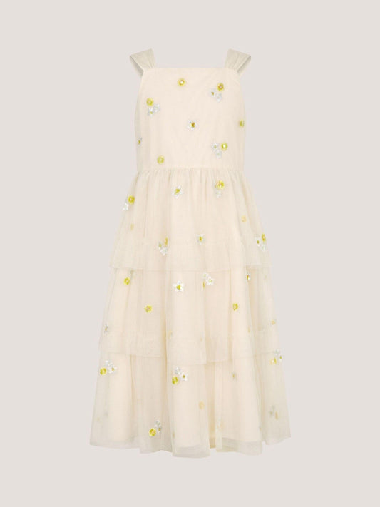 Dsiney Kidz - Monsoon White Ingrid Floral Embroidered Tiered Maxi Dress image 2