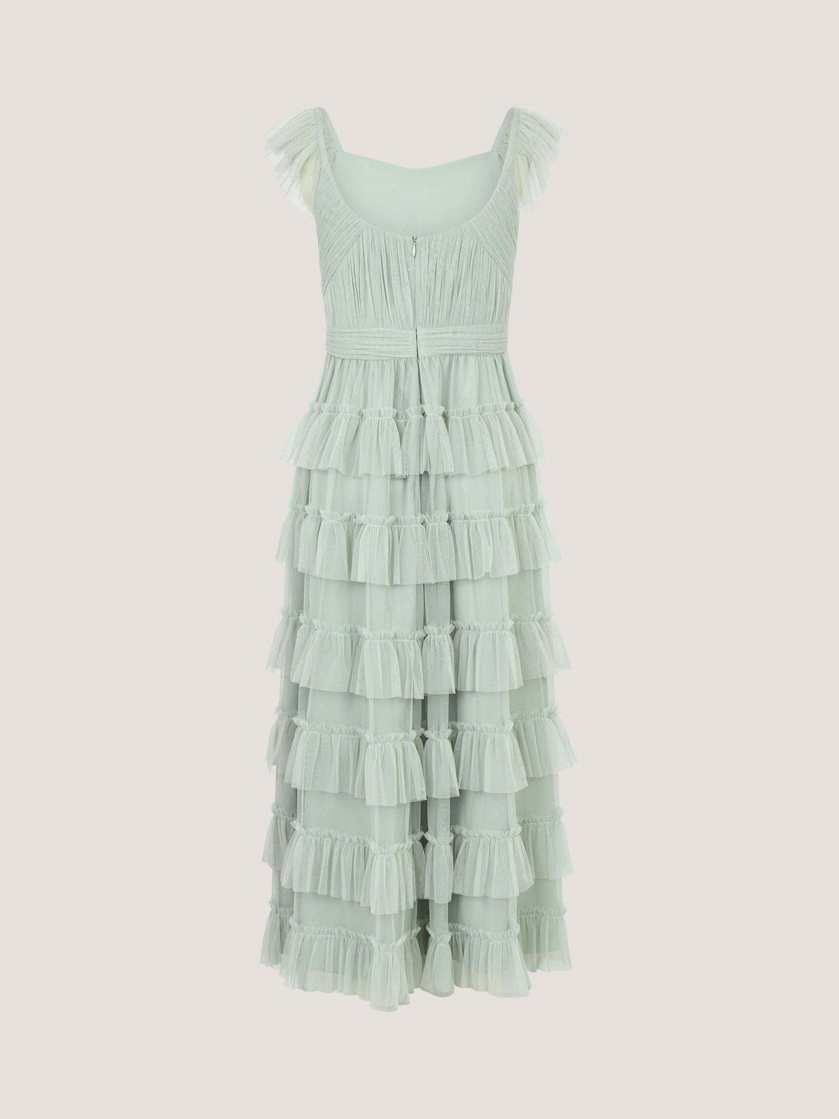 Dsiney Kidz - Monsoon Green Faith Tulle Ruffle Prom Dress image 4