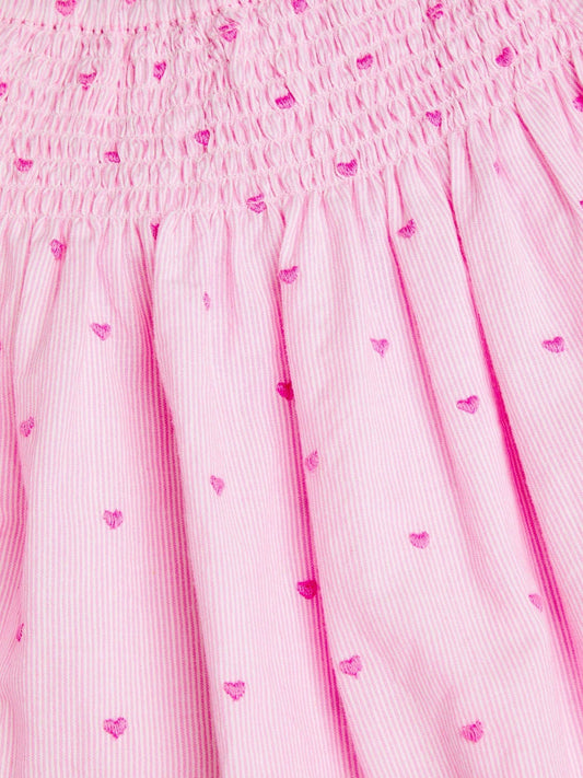 Dsiney Kidz - Angels By Accessorize Pink Girls Heart Embroidered Dress image 2