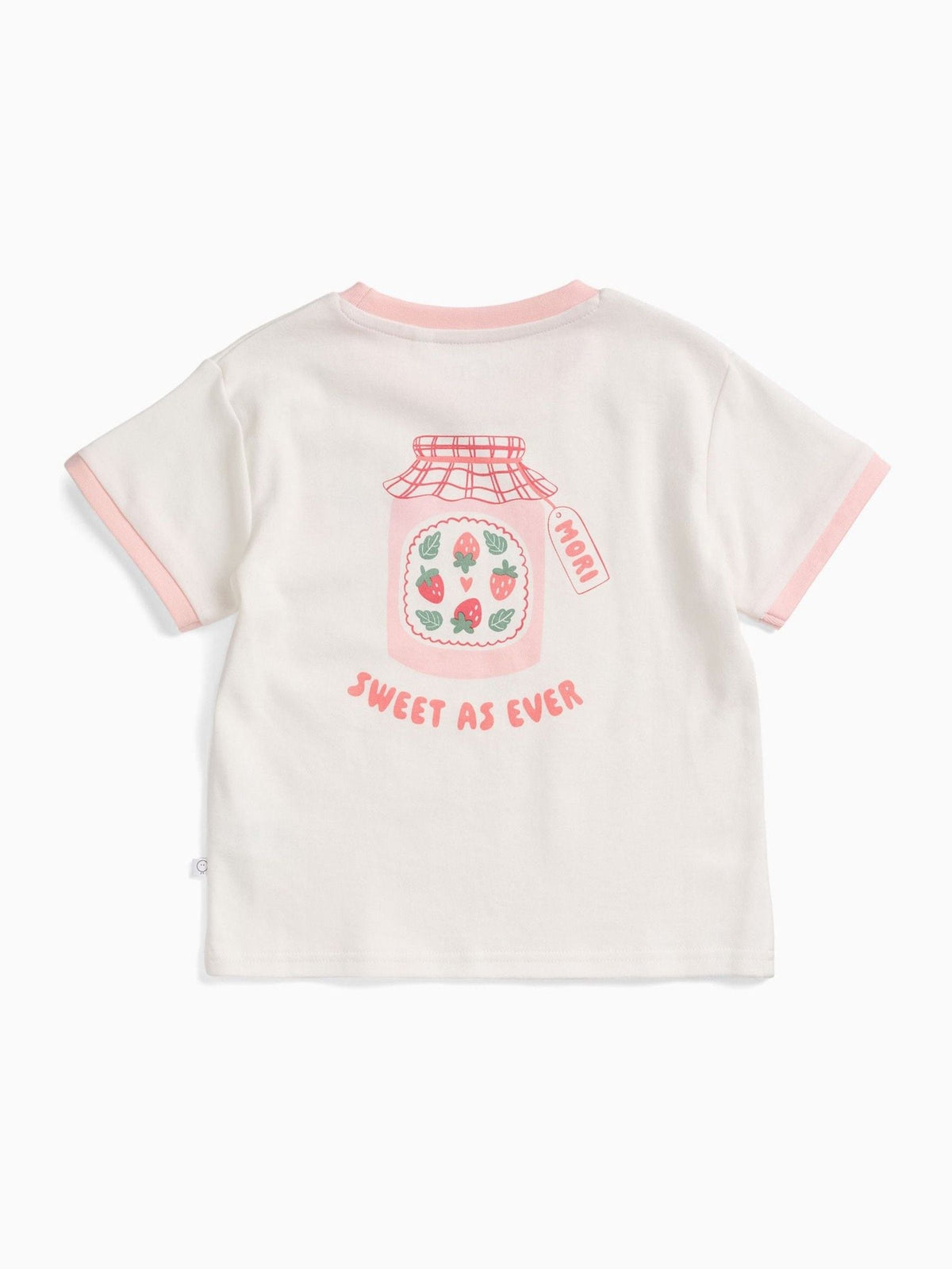 Dsiney Kidz - MORI Pink Sweet Strawberry Oversized Cotton T-Shirt image 5