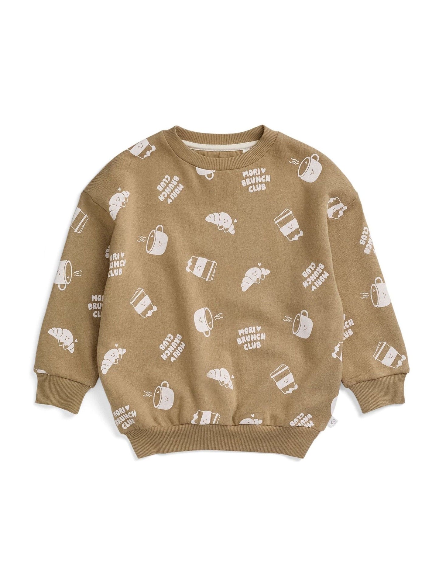 Dsiney Kidz - MORI Cream Brunch Club Oversized Soft Sweatshirt image 3