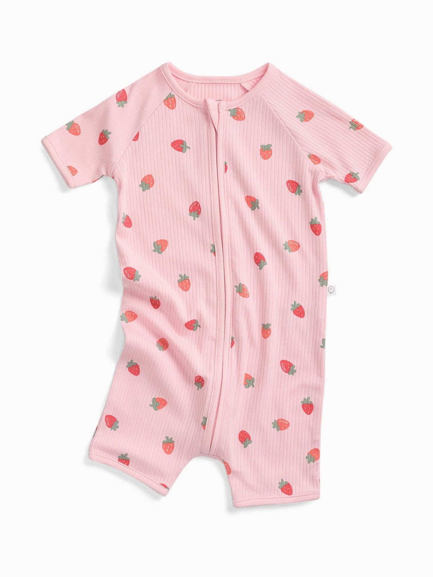 MORI Pink Strawberry Fields Supersoft Ribbed Flare Leggings image 3