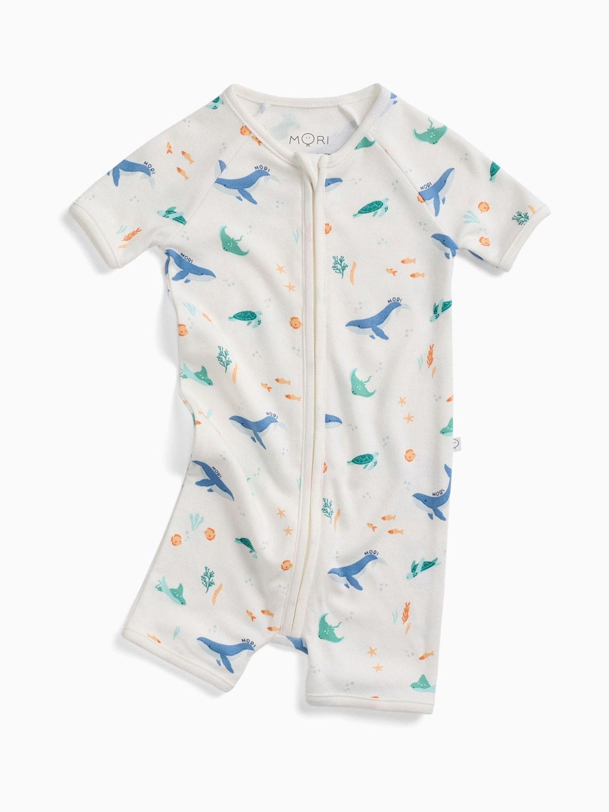MORI Cream Ocean Dreams Supersoft Summer Zip Up Romper image 3