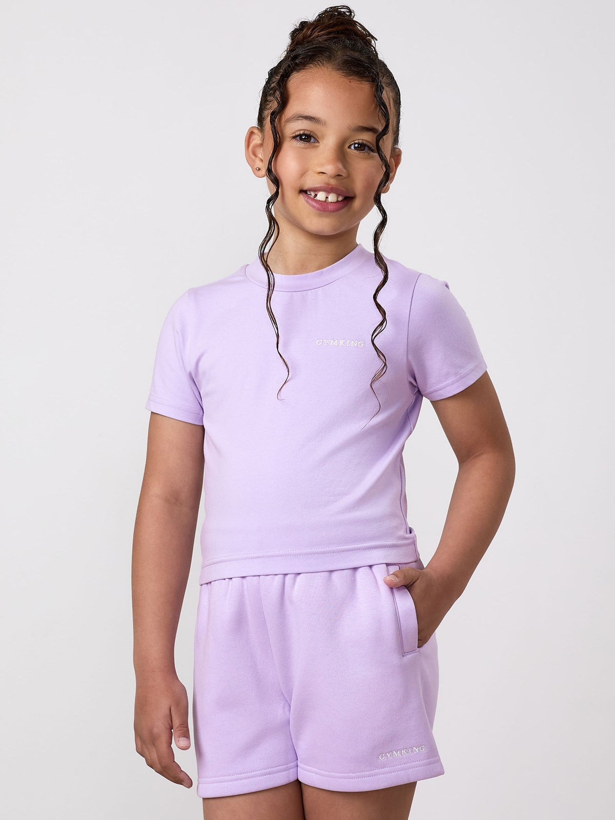 Dsiney Kidz - Gym King Purple Junior 365 Fitted T-Shirt image 3