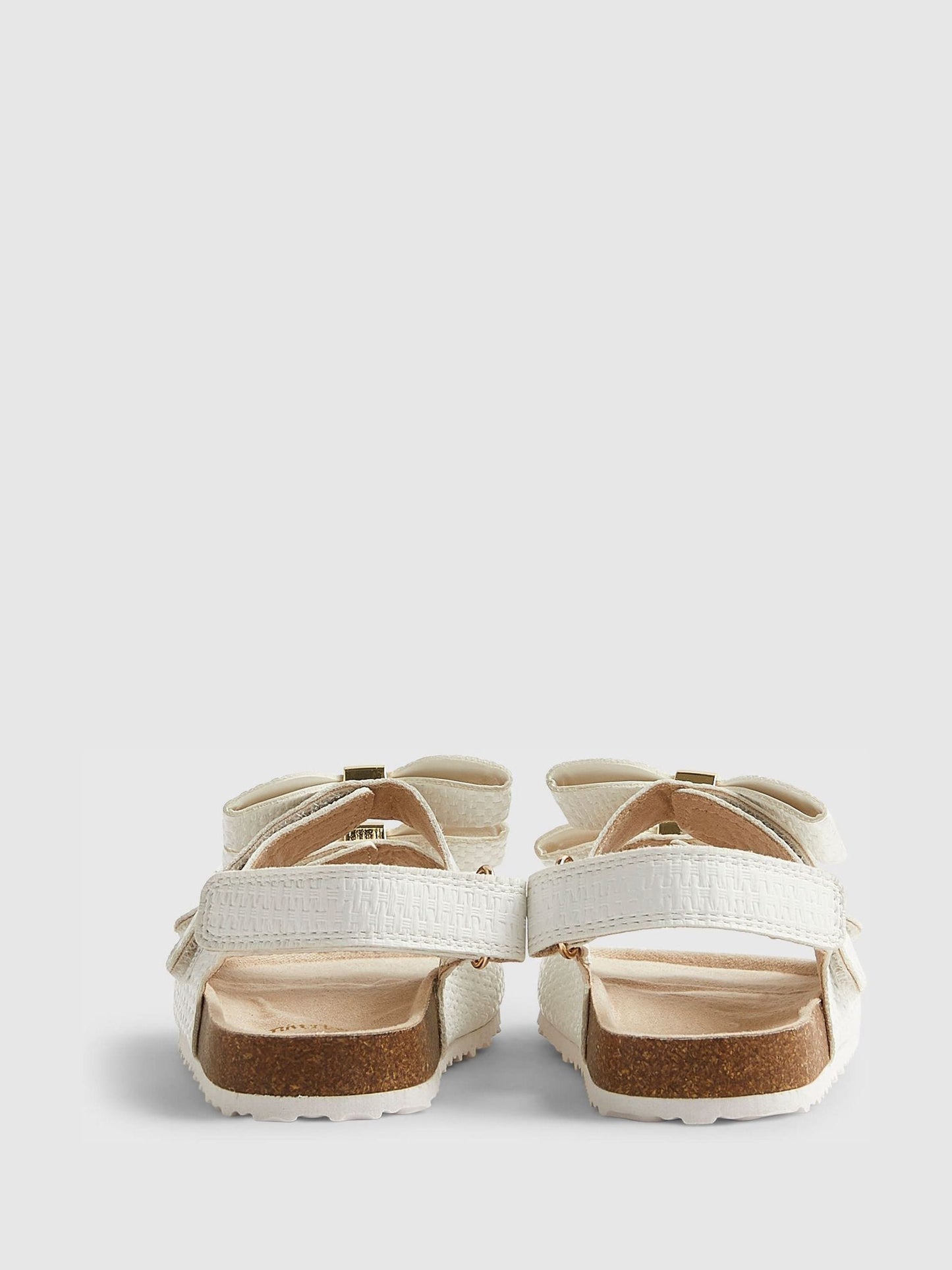 River Island White Bow Woven Footbeds Sandals image 5