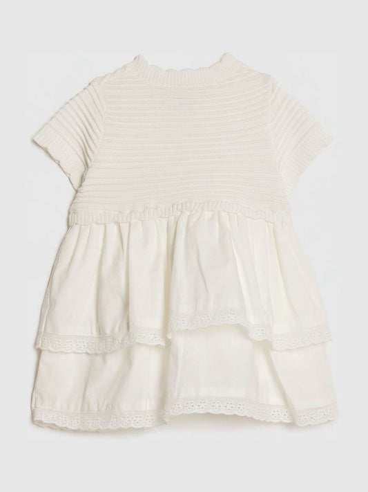 Dsiney Kidz - River Island White Knitted Broidery Dress image 2