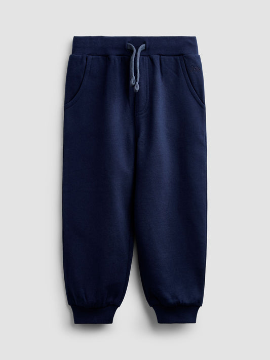 JoJo Maman Bébé White Blue & Navy 3-Pack Joggers - image 2