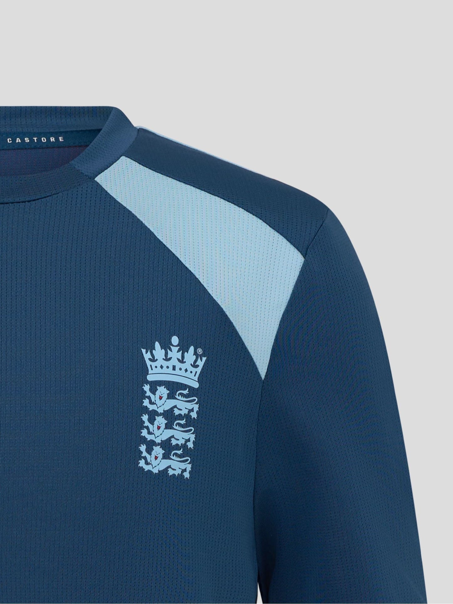 Castore Blue England Cricket Performance Short Sleeve T-Shirt image 5