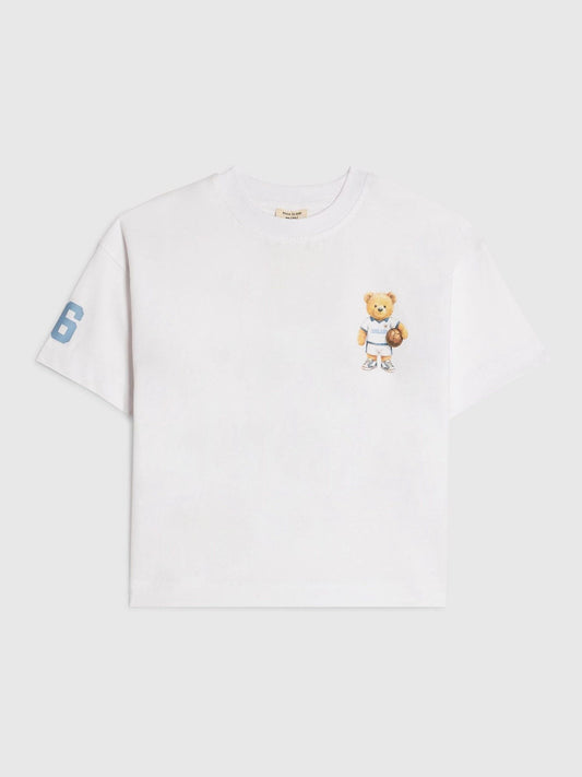 Dsiney Kidz - River Island White Oversized England Bear T-Shirt image 2
