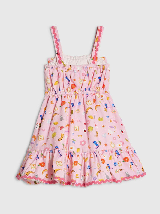 Dsiney Kidz - River Island Pink Icon Bow Frill Dress image 2