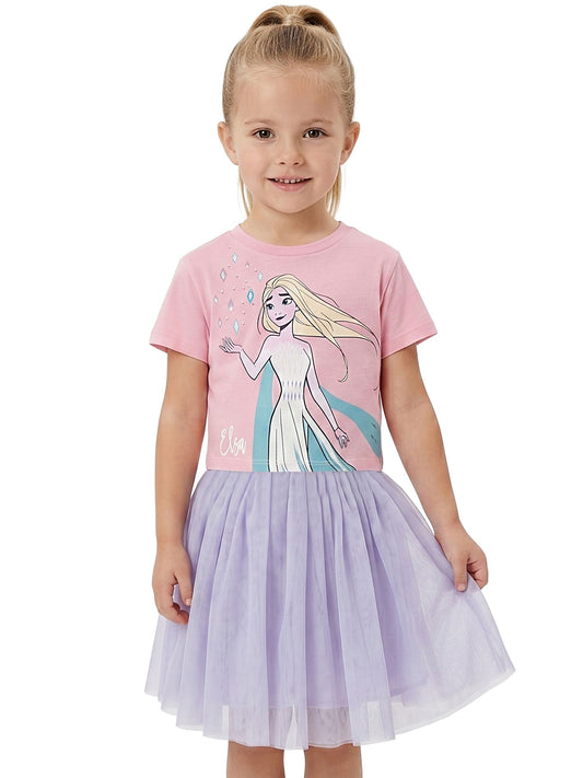 Dsiney Kidz - Character Purple Disney Frozen T-Shirt And Skirt Set image 2