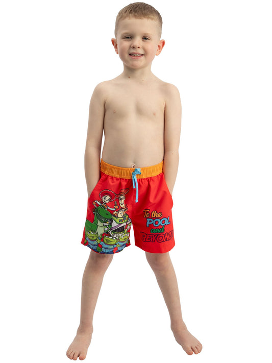 Character Red Disney Toy Story Swimming Trunks Woody, Buzz Lightyear And Friends image 2