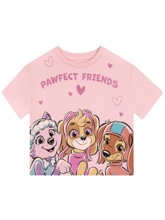 Character Pink Paw Patrol Skye Liberty And Everest T-Shirt And Skirt Set image 2