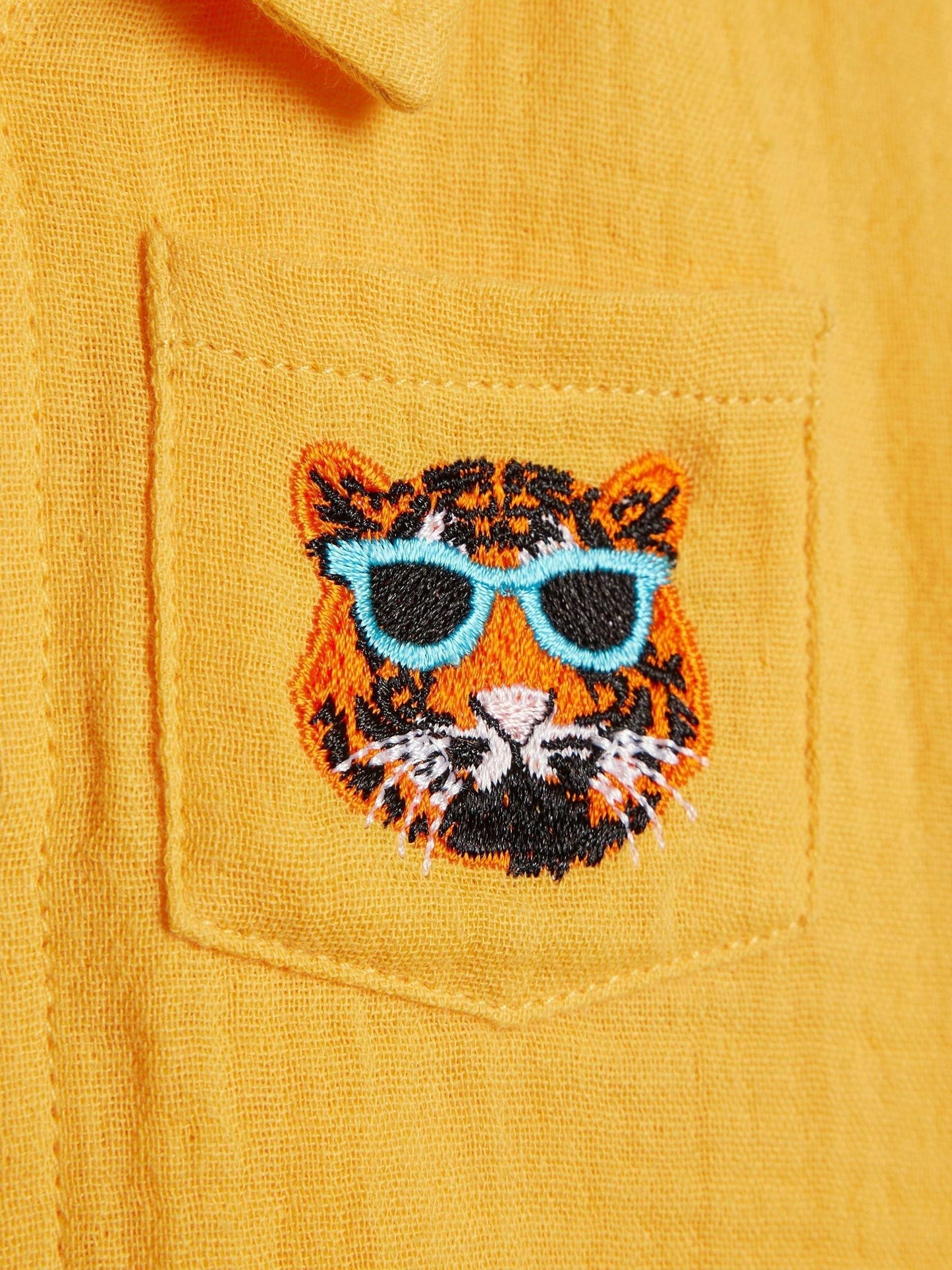 Dsiney Kidz - River Island Yellow Tiger Cheesecloth Shirt & Short Set image 5