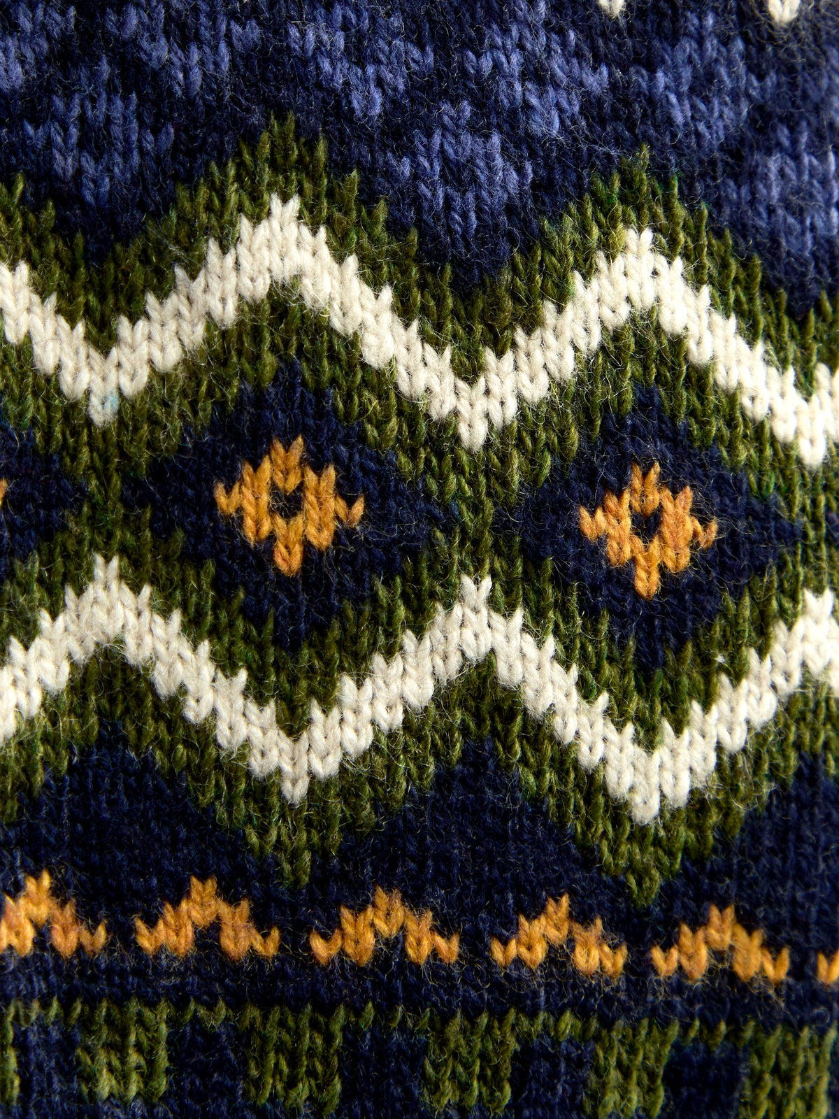 JoJo Maman Bébé Navy Blue Chunky Fairisle Jumper - image 5