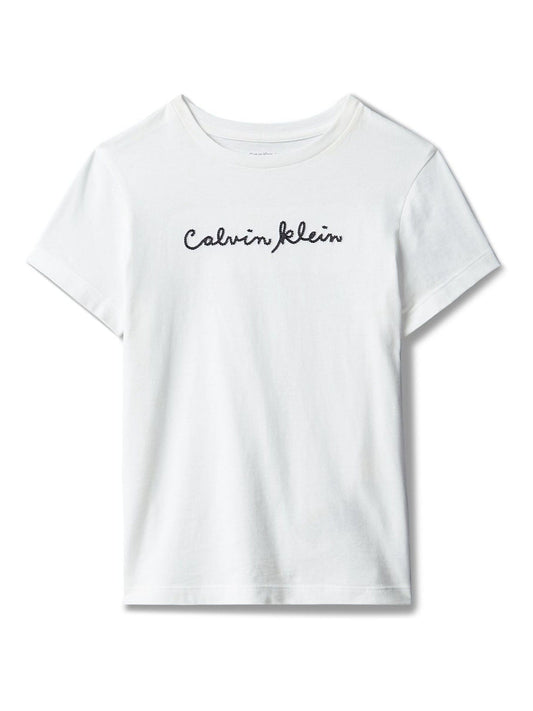 Dsiney Kidz - Calvin Klein Jeans White Slim Logo T-Shirt image 2