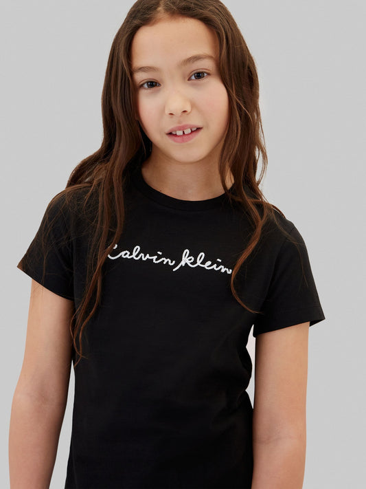 Dsiney Kidz - Calvin Klein Jeans Black Slim Logo T-Shirt image 2