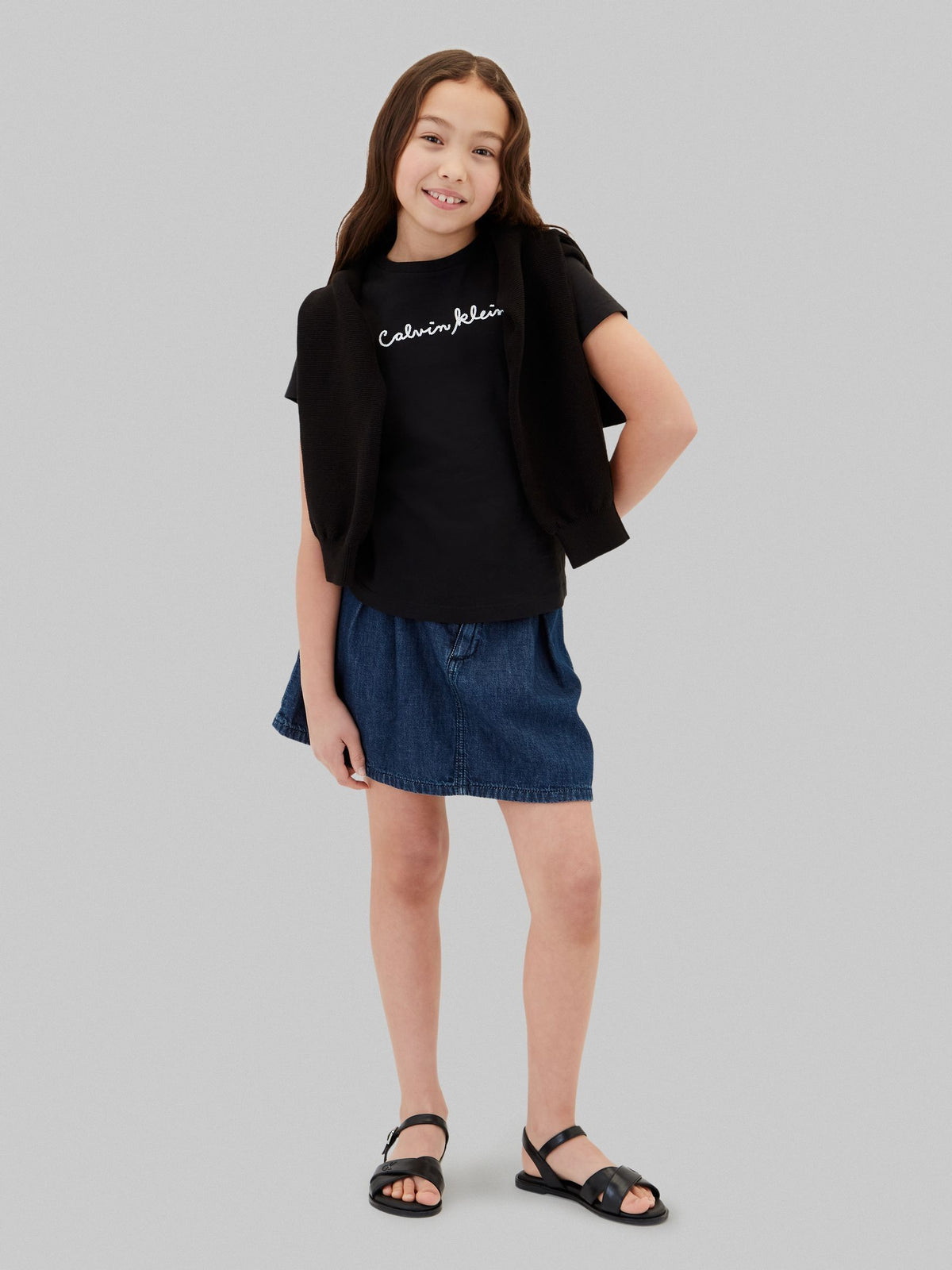 Dsiney Kidz - Calvin Klein Jeans Black Slim Logo T-Shirt image 4