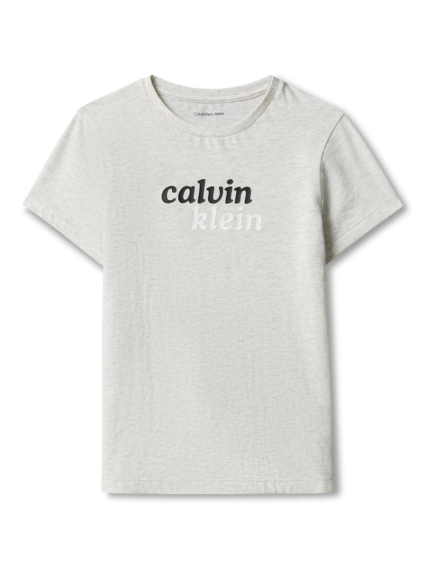 Dsiney Kidz - Calvin Klein Jeans Grey Slim Logo T-Shirt image 4