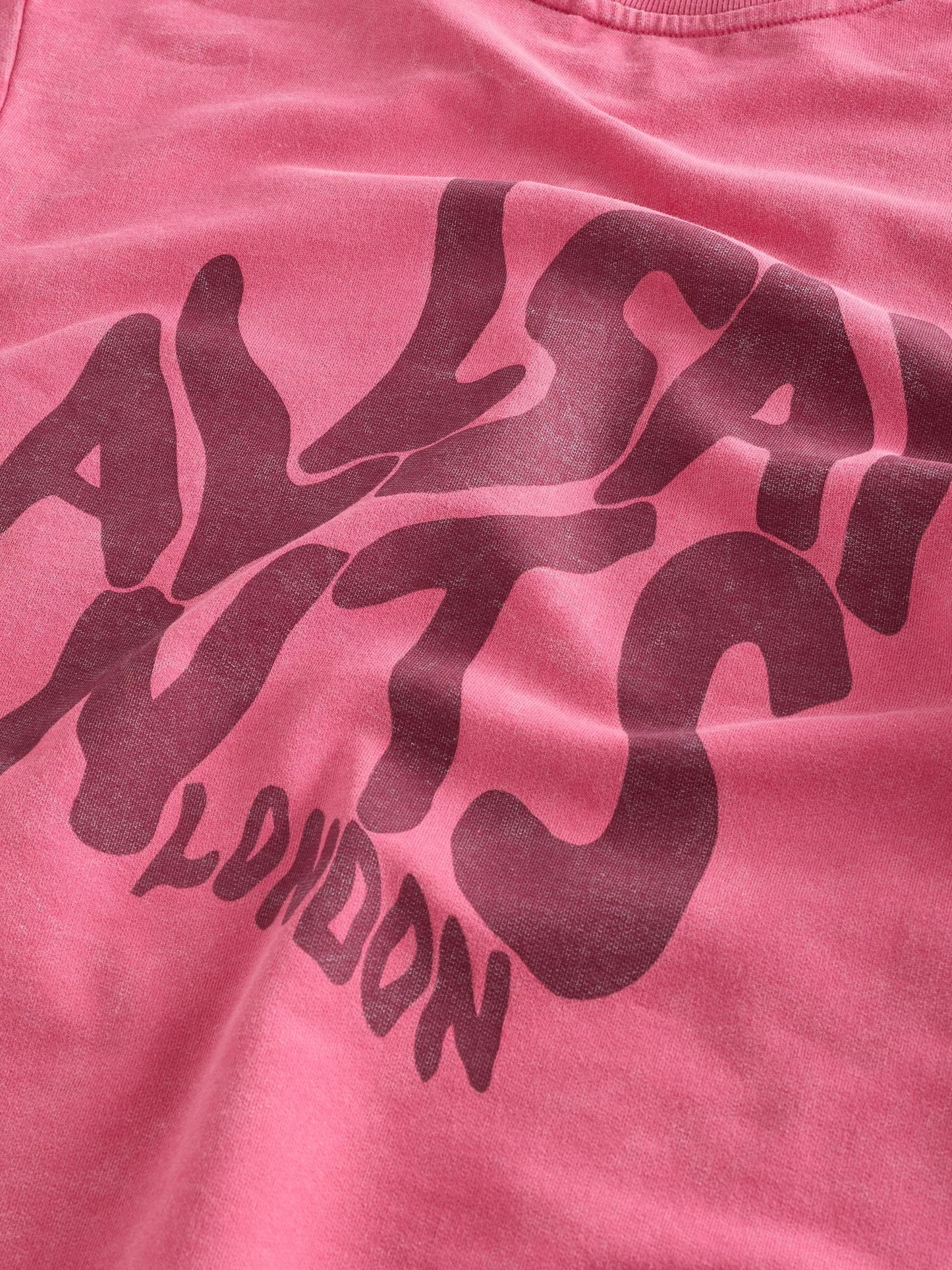 Dsiney Kidz - smALLSAINTS Pink Oversized Orlando Logo Crew T-Shirt image 4