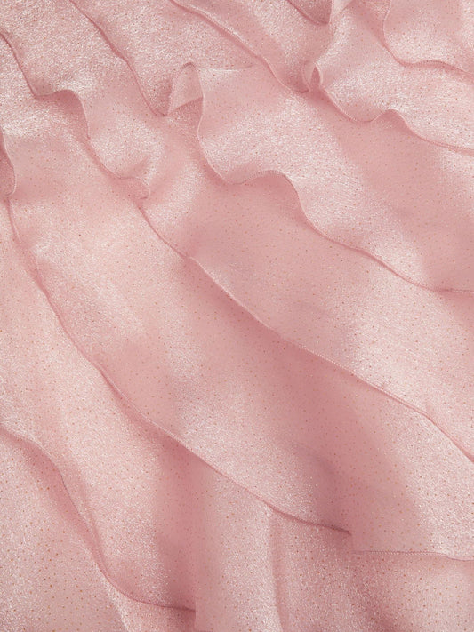 Dsiney Kidz - Monsoon Pink Glitter Ruffle Party Dress image 2